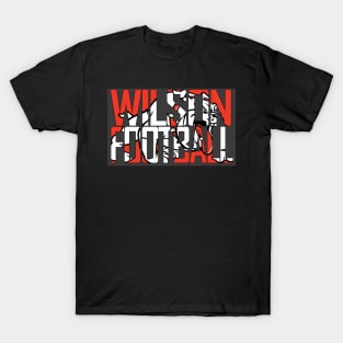 Wilson Football over Bulldog Logo T-Shirt